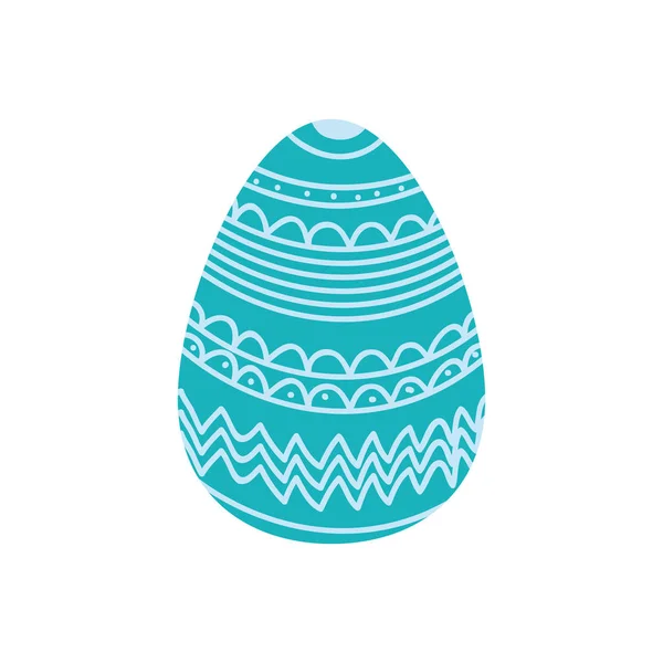 Huevo de Pascua aislado icono — Vector de stock