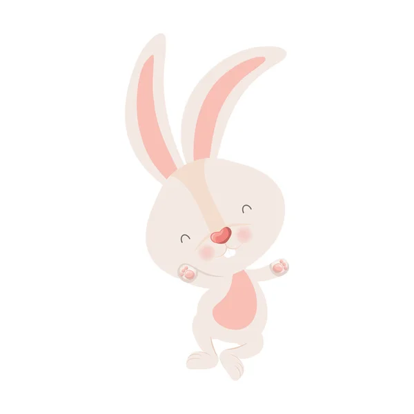 Icône isolée lapin mignon — Image vectorielle