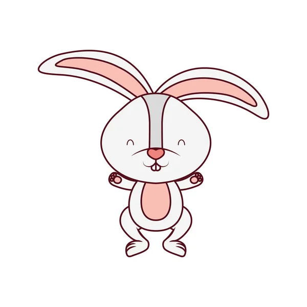 Cute rabbit isolated icon — Stock Vector