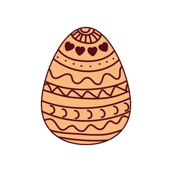 Huevo de Pascua aislado icono — Vector de stock