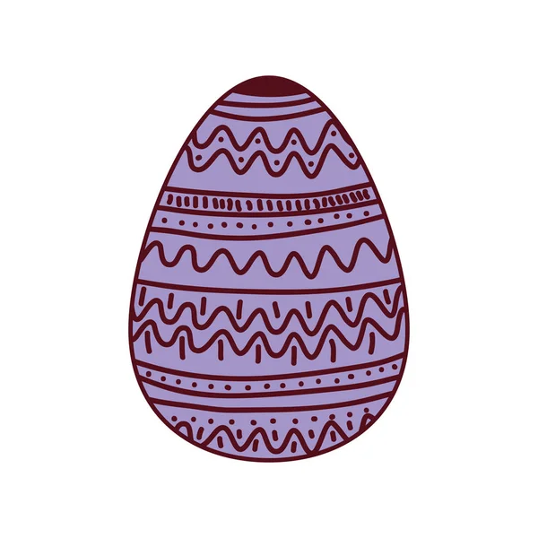 Huevo de Pascua aislado icono — Vector de stock