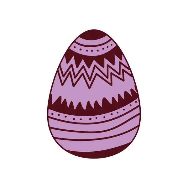 Huevo de Pascua aislado icono — Vector de stock