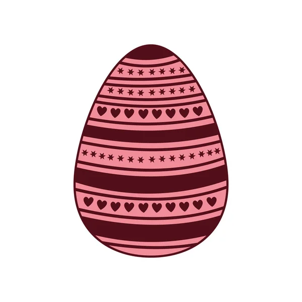 Huevo de Pascua aislado icono — Vector de stock