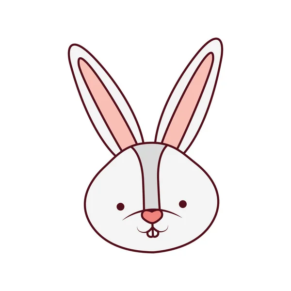 Tête de lapin icône isolée — Image vectorielle