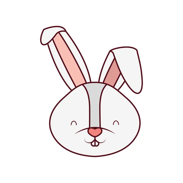 Иконка головы кролика — стоковый вектор