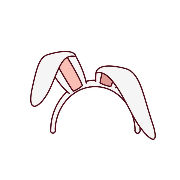 토끼 귀 고립 된 아이콘 — 스톡 벡터