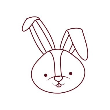 tavşan baş izole simgesi