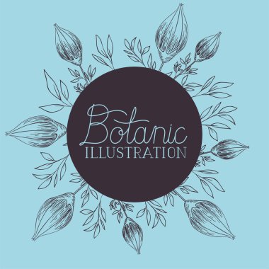 Güller çiçek dekoratif dairesel çerçevesi