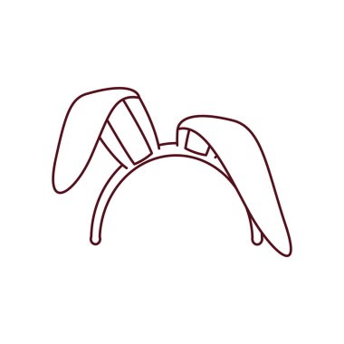 Tavşan kulağı izole simgesi