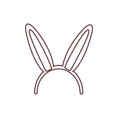 Tavşan kulağı izole simgesi