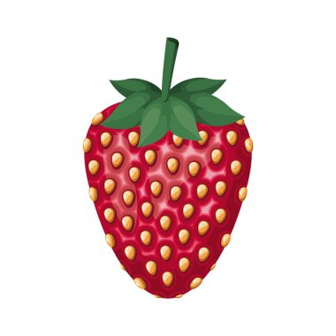 çilek meyve izole simgesi