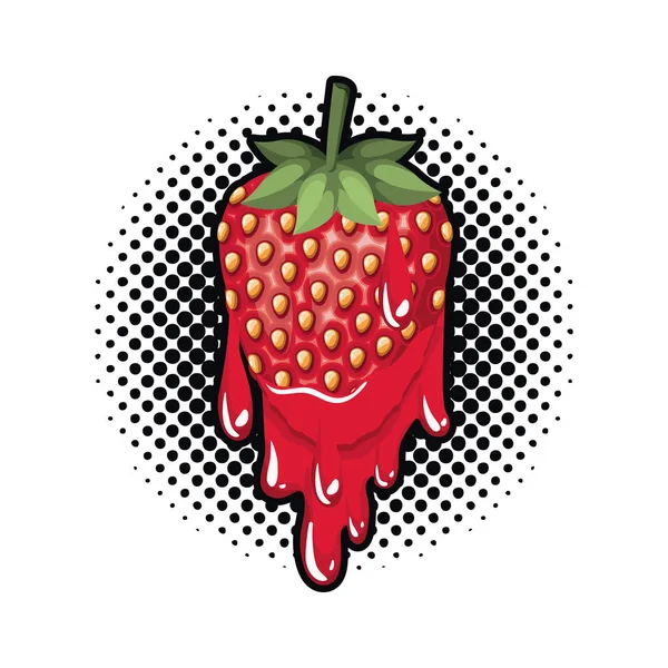 草莓滴水图标 — 图库矢量图片