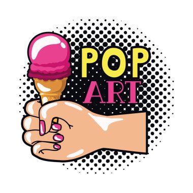 Pop sanat dondurma simgesi