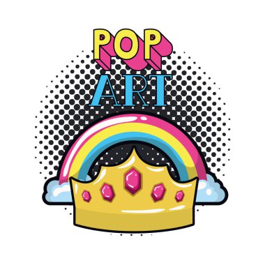 Rainbow ile bulutlar pop sanat