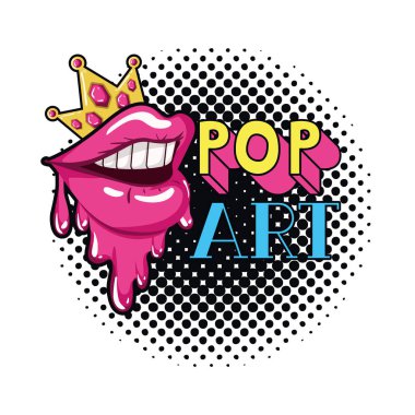 kadın ağzını damlama izole simge vektör çizim tasarım