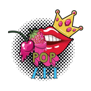 kadın ağzına meyve ile damlama