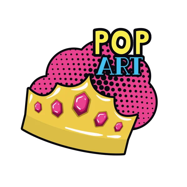 Altın taç pop sanat simge