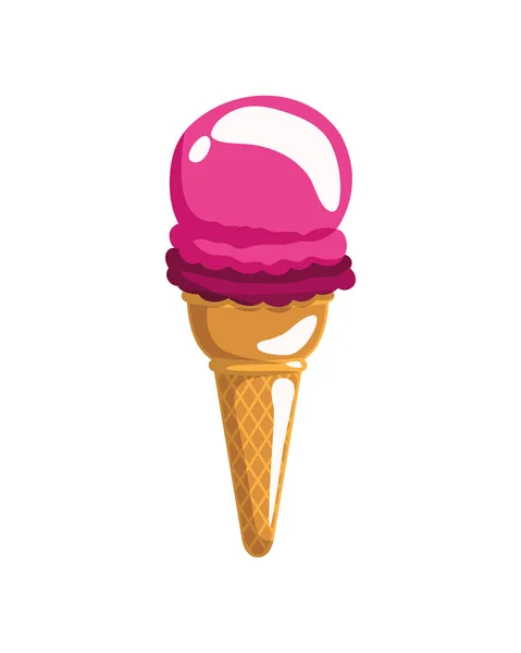 Pop art ice cream icon — Stock Vector