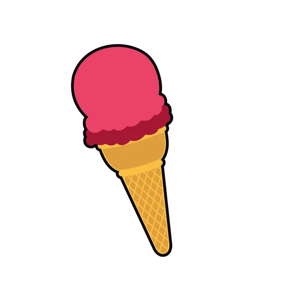 流行艺术冰淇淋图标 — 图库矢量图片
