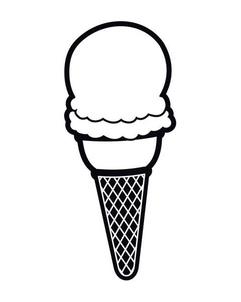 Arte pop icono de helado — Archivo Imágenes Vectoriales