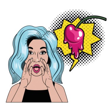 konuşma balonu ile bir sır söylemek kadın