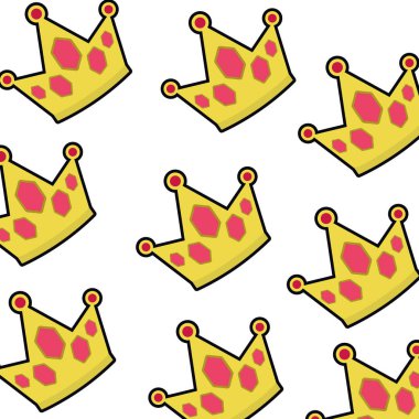 desen taç altın pop sanat