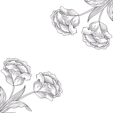 çiçek desen ve izole simgesi yapraklar