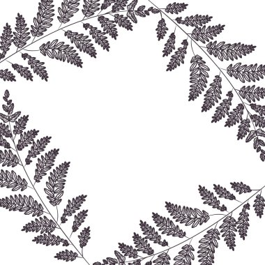 çiçek desen ve izole simgesi yapraklar