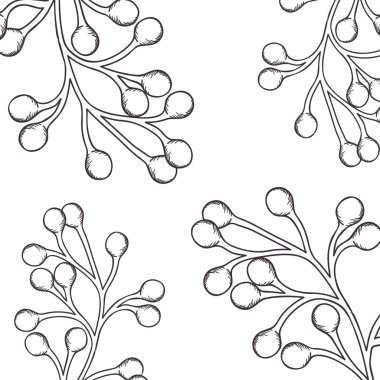 çiçek desen ve izole simgesi yapraklar