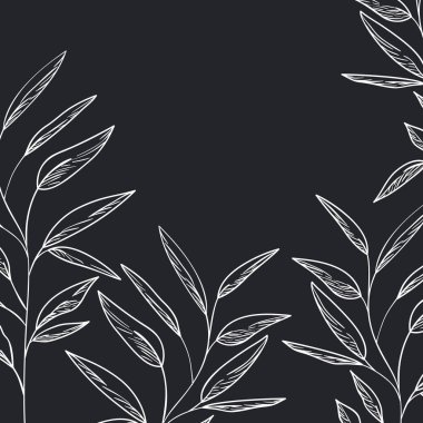 desen bitkiler ve otlar izole simgesi