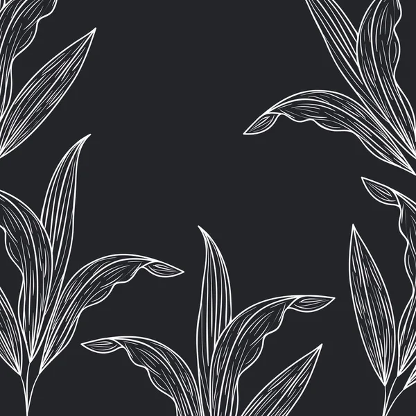 Шаблоны растений и трав — стоковый вектор