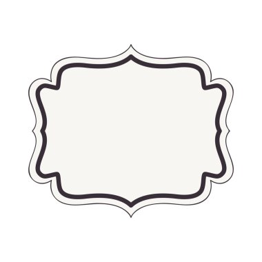 zarif çerçeve izole simgesi