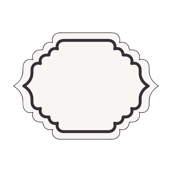 Elegante marco aislado icono — Vector de stock