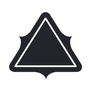 zarif çerçeve siyah izole simgesi