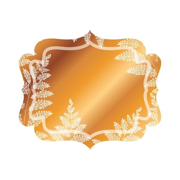 Gold Leaves Shaped Ornament with Curves Vector Design Stock Vector -  Illustration of card, emblem: 192640791
