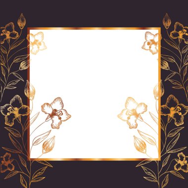 çiçek desen ve izole simgesi yapraklar