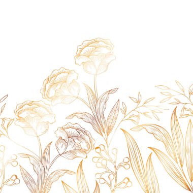 çiçek desen ve izole simgesi yapraklar