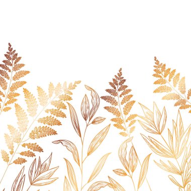 çiçek desen ve izole simgesi yapraklar