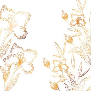 çiçek desen ve izole simgesi yapraklar