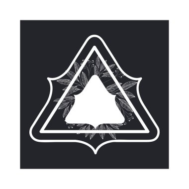 bitkiler ve otlar izole simgesi olan çerçeve