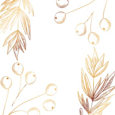 çiçek desen ve izole simgesi yapraklar