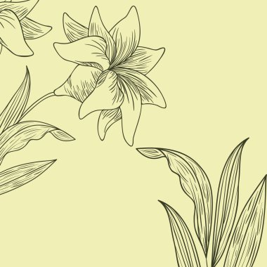 çiçek desen ve izole simgesi yapraklar