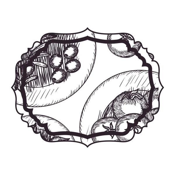 Элегантный каркас викторианской кухни — стоковый вектор