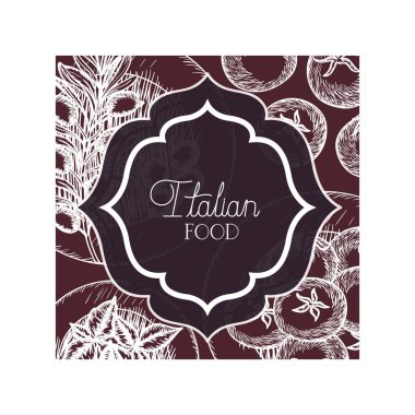 zarif victorian İtalyan gıda ile çerçeve