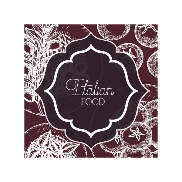 zarif victorian İtalyan gıda ile çerçeve