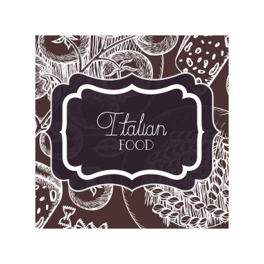 zarif victorian İtalyan gıda ile çerçeve