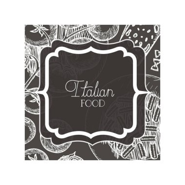 zarif victorian İtalyan gıda ile çerçeve