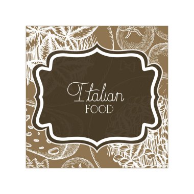 zarif victorian İtalyan gıda ile çerçeve