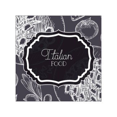 zarif victorian İtalyan gıda ile çerçeve