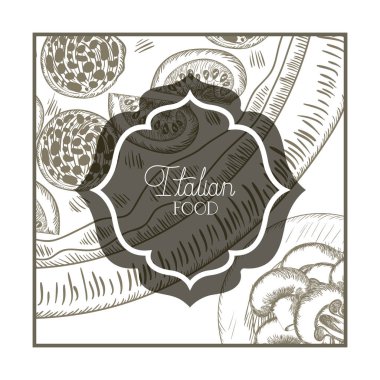 zarif victorian İtalyan gıda ile çerçeve